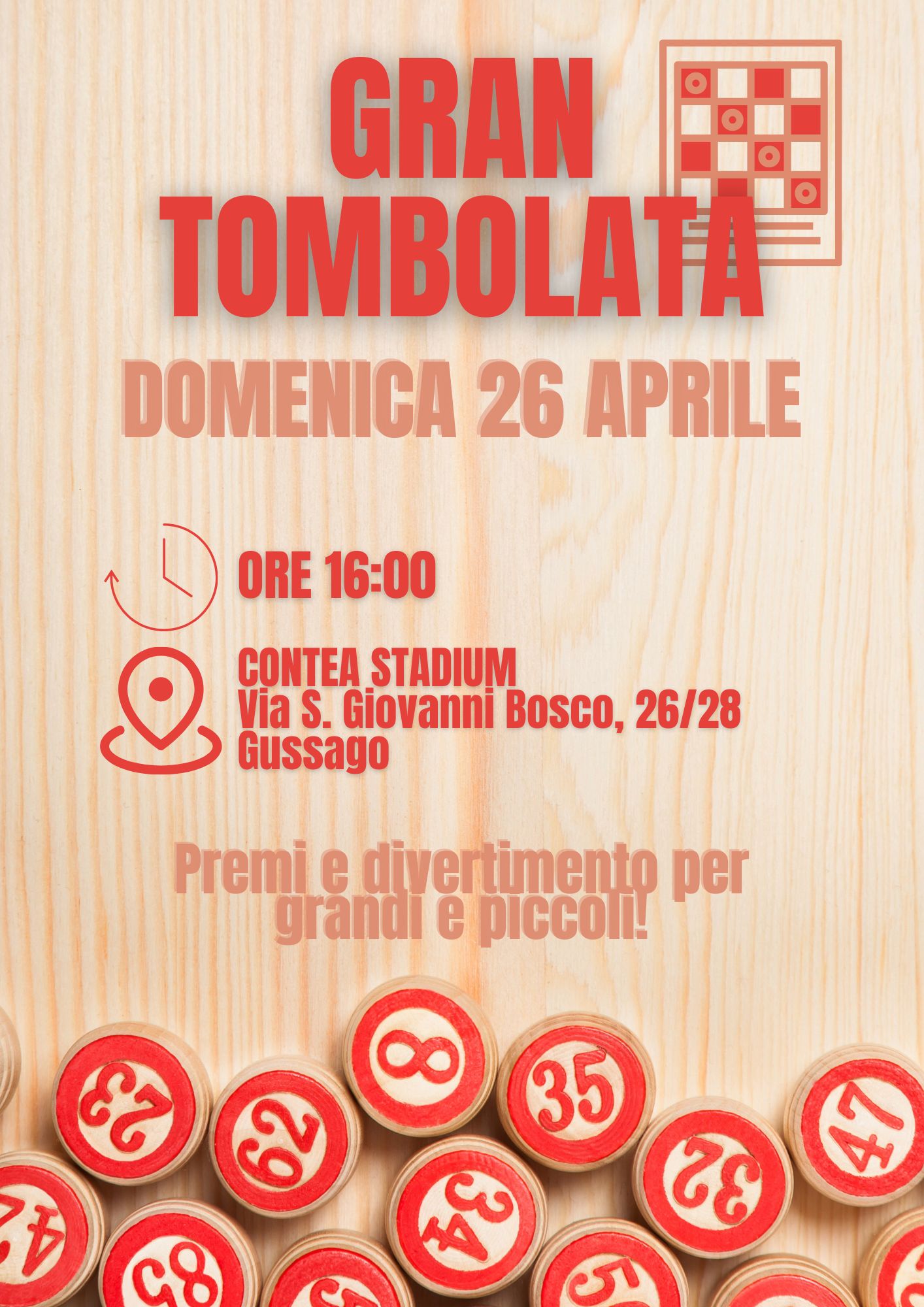 Prima edizione Gran Tombolata